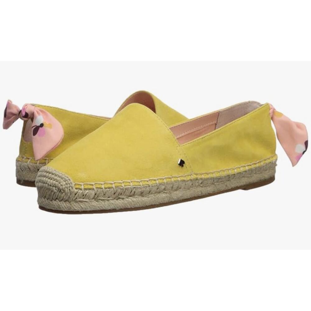 Kate Spade Grayson Espadrille Roasted Maize Bow 9M